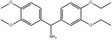 (3,4-DIETHOXYPHENYL)(3,4-DIMETHOXYPHENYL)METHYLAMINE 结构式