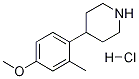 4-(4-METHOXY-2-METHYLPHENYL)PIPERIDINEHYDROCHLORIDE 结构式