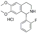 1-(2-FLUORO-PHENYL)-6,7-DIMETHOXY-1,2,3,4-TETRAHYDRO-ISOQUINOLINE HYDROCHLORIDE 结构式