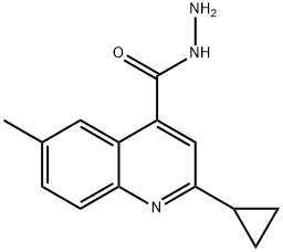 2-环丙基-6-甲基喹啉-4-卡巴肼 结构式