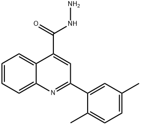 2-(2,5-二甲基苯基)喹啉-4-卡巴肼 结构式