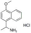 1-(4-METHOXY-NAPHTHALEN-1-YL)-ETHYLAMINEHYDROCHLORIDE 结构式