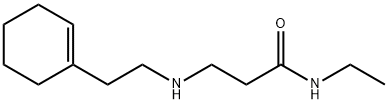 3-{[2-(1-CYCLOHEXEN-1-YL)ETHYL]AMINO}-N-ETHYLPROPANAMIDE 结构式
