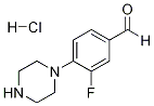 3-FLUORO-4-(1-PIPERAZINO)-BENZALDEHYDEHYDROCHLORIDE 结构式