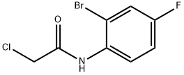 N-(2-溴-4-氟苯基)-2-氯乙酰胺 结构式