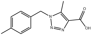 5-methyl-1-(4-methylbenzyl)-1H-1,2,3-triazole-4-carboxylic acid 结构式