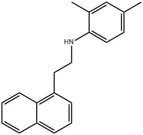 2,4-Dimethyl-N-[2-(1-naphthyl)ethyl]aniline 结构式
