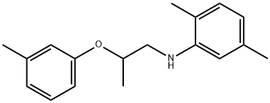 2,5-Dimethyl-N-[2-(3-methylphenoxy)propyl]aniline 结构式