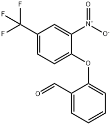 2-[2-Nitro-4-(trifluoromethyl)phenoxy]benzaldehyde 结构式