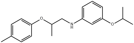 3-Isopropoxy-N-[2-(4-methylphenoxy)propyl]aniline 结构式