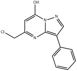 5-(Chloromethyl)-3-phenylpyrazolo-[1,5-a]pyrimidin-7-ol 结构式