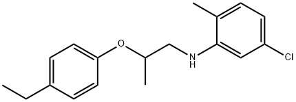 5-Chloro-N-[2-(4-ethylphenoxy)propyl]-2-methylaniline 结构式