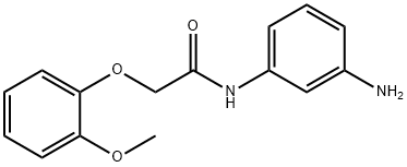 N-(3-氨基苯基)-2-(2-甲氧基苯氧基)醋胺石 结构式