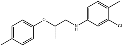 N-(3-Chloro-4-methylphenyl)-N-[2-(4-methylphenoxy)propyl]amine 结构式