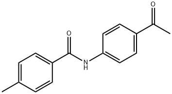 N-(4-乙酰苯基)-4-甲基-苯甲酰胺 结构式