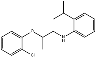 N-[2-(2-Chlorophenoxy)propyl]-2-isopropylaniline 结构式