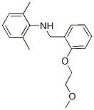 N-[2-(2-Methoxyethoxy)benzyl]-2,6-dimethylaniline 结构式