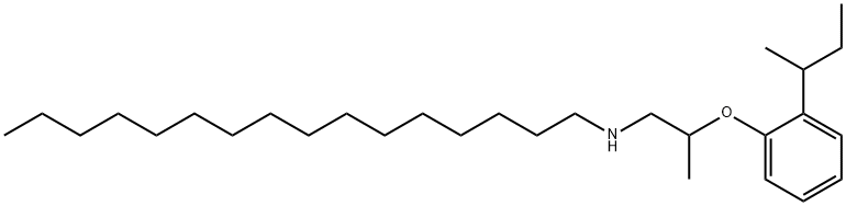 N-{2-[2-(sec-Butyl)phenoxy]propyl}-1-hexadecanamine 结构式