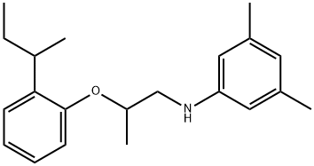 N-{2-[2-(sec-Butyl)phenoxy]propyl}-3,5-dimethylaniline 结构式