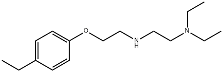 N1,N1-diethyl-N2-[2-(4-ethylphenoxy)ethyl]-1,2-ethanediamine 结构式