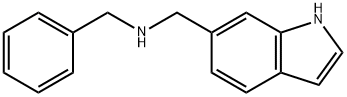 N-Benzyl-N-(1H-indol-6-ylmethyl)amine 结构式