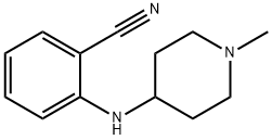 2-[(1-methylpiperidin-4-yl)amino]benzonitrile 结构式