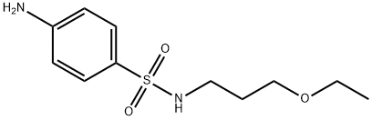 4-氨基-N-(3-乙氧基丙基)苯磺酰胺 结构式