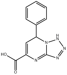 7-苯基-4,7-二氢-四唑并[1,5-A]嘧啶-5-羧酸 结构式