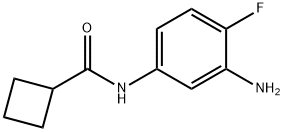 N-(3-amino-4-fluorophenyl)cyclobutanecarboxamide 结构式