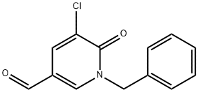 1-苄基-5-氯-6-氧代-1,6-二氢吡啶-3-甲醛 结构式