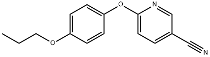 6-(4-丙氧基苯氧基)烟腈 结构式