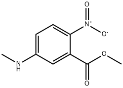 methyl 5-(methylamino)-2-nitrobenzenecarboxylate 结构式