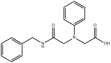 [[2-(benzylamino)-2-oxoethyl](phenyl)amino]acetic acid 结构式