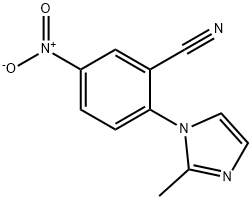 2-(2-methyl-1H-imidazol-1-yl)-5-nitrobenzonitrile 结构式