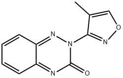 2-(4-methylisoxazol-3-yl)-1,2,4-benzotriazin-3(2H)-one 结构式