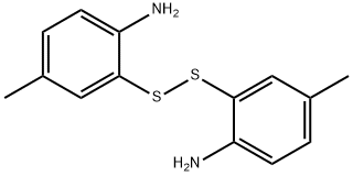 2-[(2-氨基-5-甲基苯基)二硫代]-4-甲基苯胺 结构式