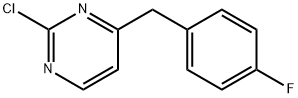 2-氯-4-(4-氟苄基)嘧啶 结构式