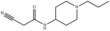 2-氰基-N-(1-丙基哌啶-4-基)乙酰胺 结构式