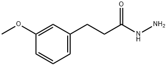 3-(3-甲氧苯基)丙酰肼 结构式