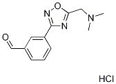 3-{5-[(dimethylamino)methyl]-1,2,4-oxadiazol-3-yl}benzaldehyde hydrochloride 结构式