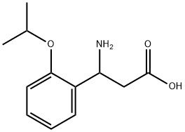 3-氨基-3-(2-异丙氧芬基)丙酸 结构式