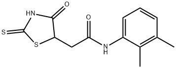 N-(2,3-dimethylphenyl)-2-(2-mercapto-4-oxo-4,5-dihydro-1,3-thiazol-5-yl)acetamide 结构式