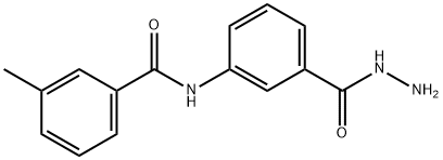 N-(3-(肼羰基)苯基)-3-甲基苯甲酰胺 结构式