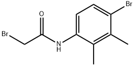 2-溴-N-(4-溴-2,3-二甲基苯基)乙酰胺 结构式