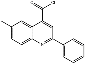 6-甲基-2-苯基喹啉-4-甲酰氯 结构式