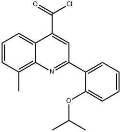 2-(2-异丙氧芬基)-8-甲基喹啉-4-甲酰氯 结构式