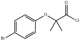 2-(4-溴苯氧基)-2-甲基丙醇基氯化物 结构式