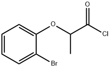 2-(2-溴苯氧基)丙醇基氯化物 结构式