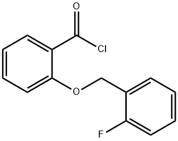 2-[(2-氟苄基)氧基]苯甲酰氯 结构式