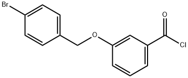 3-[(4-溴苄基)氧基]苯甲酰氯 结构式